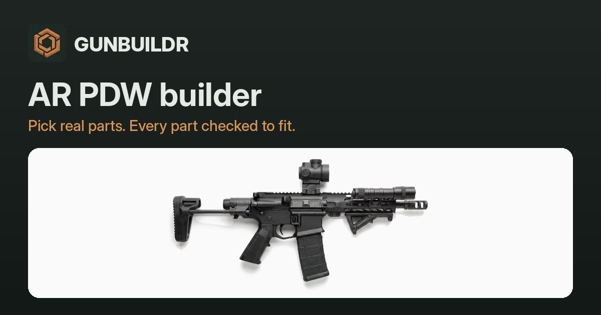 Odin Works .223 Wylde 7.5" Pistol Length Medium Barrel w/ Tunable Gas Block on a AR PDW
