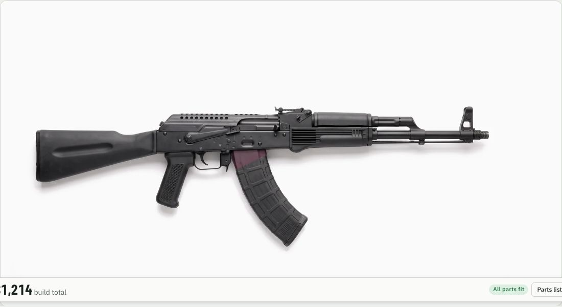 Kalashnikov USA KR-103 / KP-9 / KR-9 Cheese Grater Top Cover on a AK
