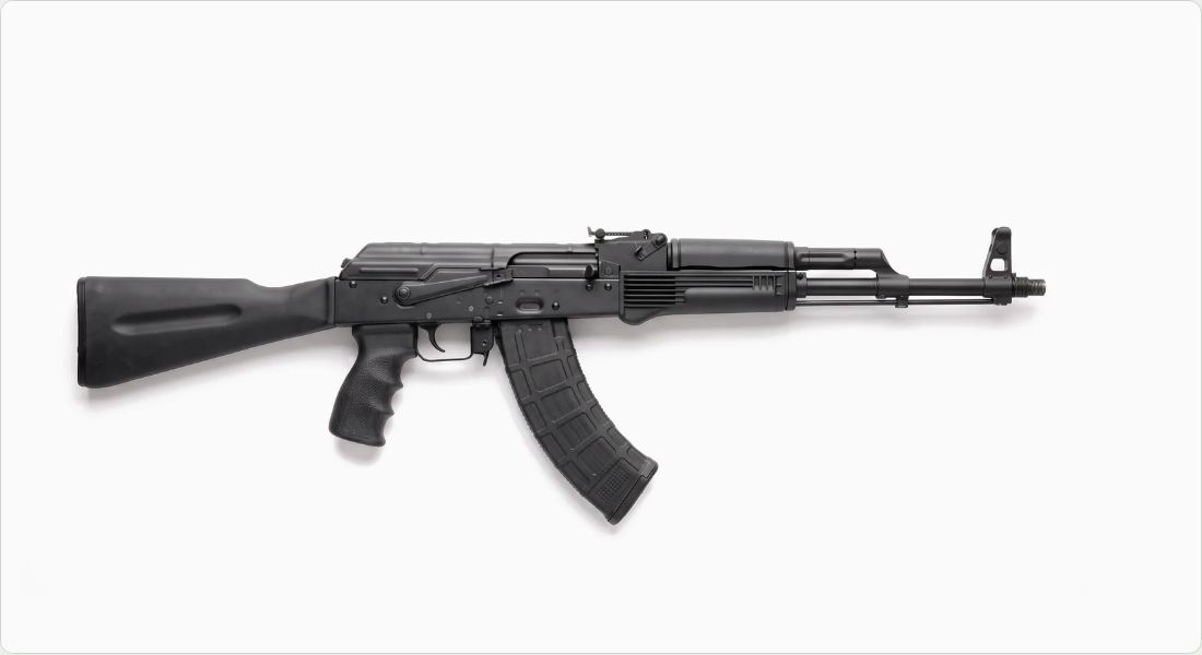 Hogue AK-47/AK-74 Rubber Grip with Finger Grooves (74000) on a AK