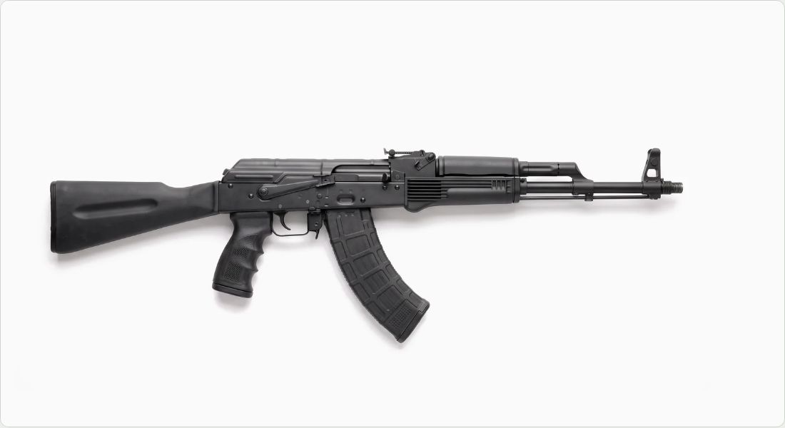 Hogue AK-47/AK-74 Rubber Grip with Storage Kit (74010) on a AK