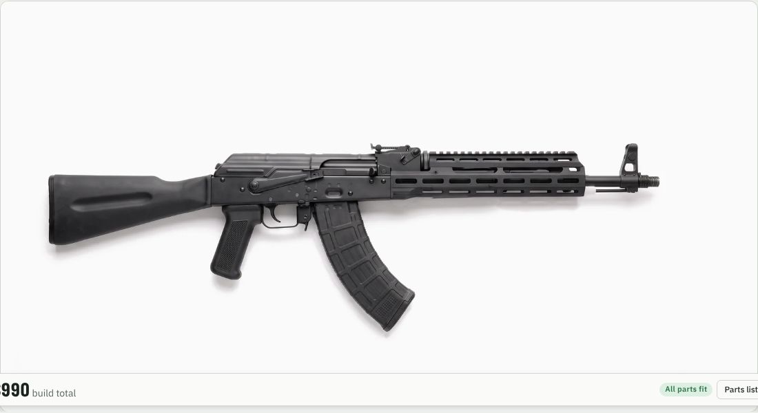 SLR Rifleworks ION Lite S M-LOK AK Handguard (13.5 in) on a AK