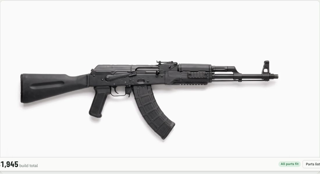 Arsenal Polymer Handguard Set for Milled Receiver with Picatinny Rails on Lower (AK-404BMR3) on a AK