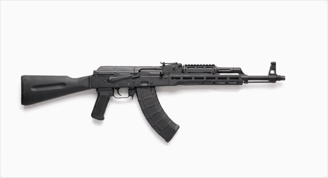 Midwest Industries AK Alpha Series M-LOK Handguard (10 in) on a AK