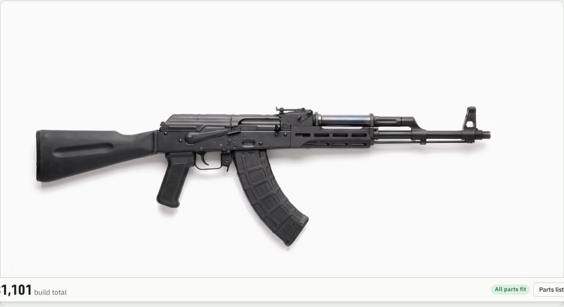 Midwest Industries AK Drop-In Universal M-LOK Handguard (6 in) on a AK