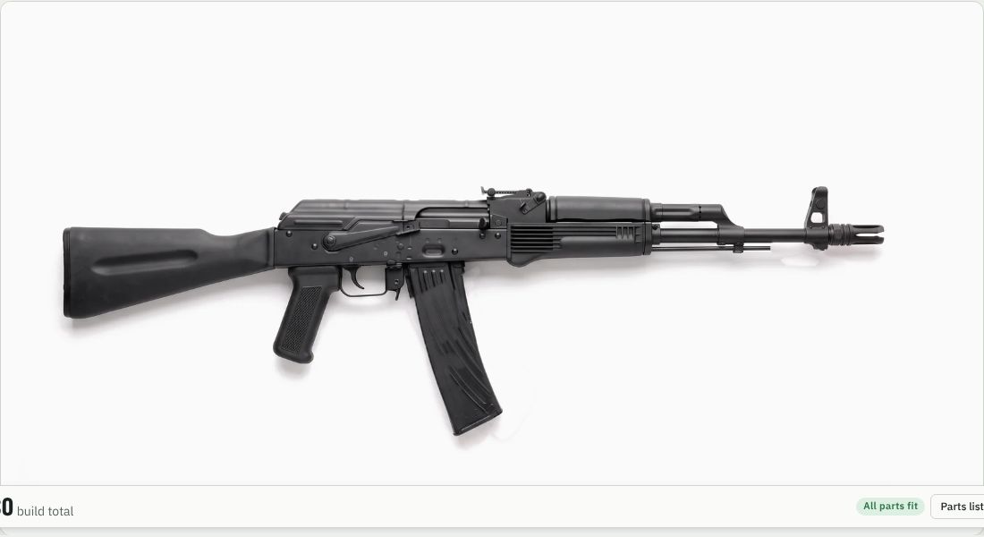 Comstock Armory Compact 9mm Facemount Flash Hider (FHC-M14L-FM) on a AK
