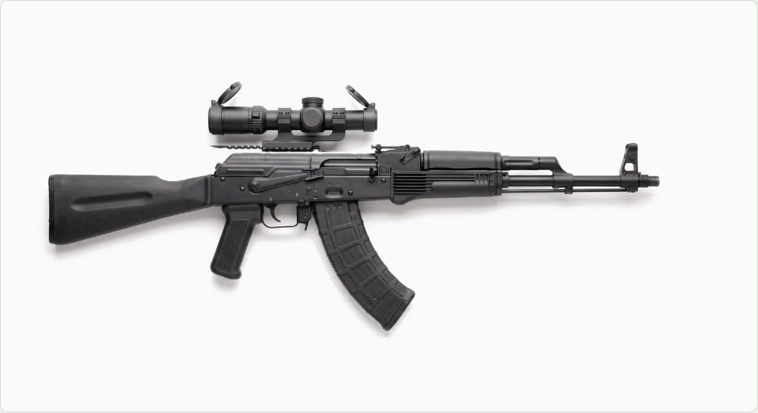 Aimpoint PRO (Patrol Rifle Optic) on a AK