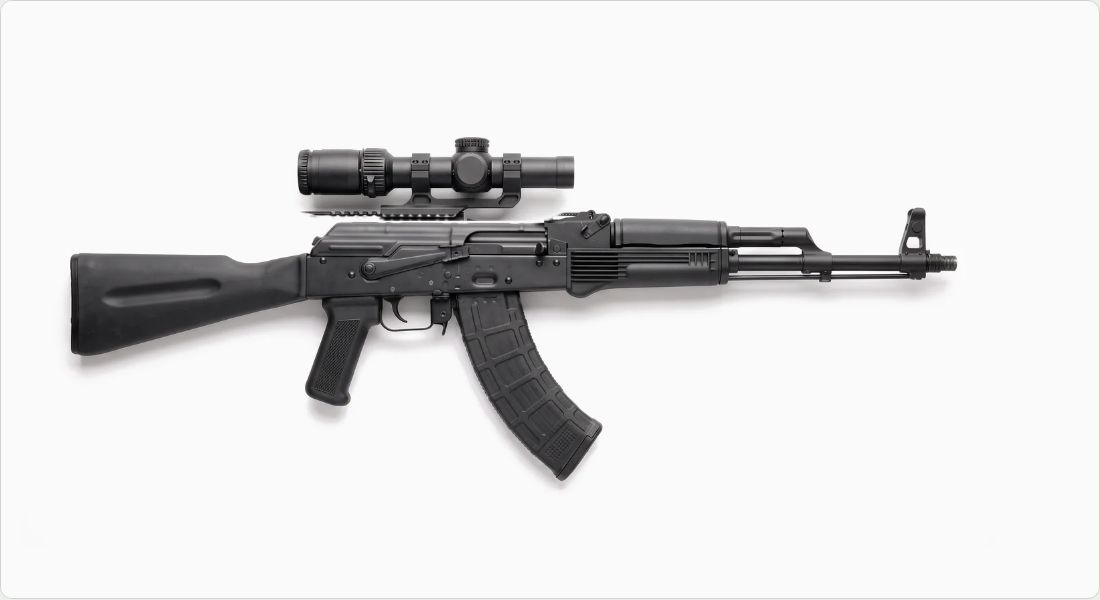 Vortex Strike Eagle 1-8x24 (AR-BDC3) on a AK