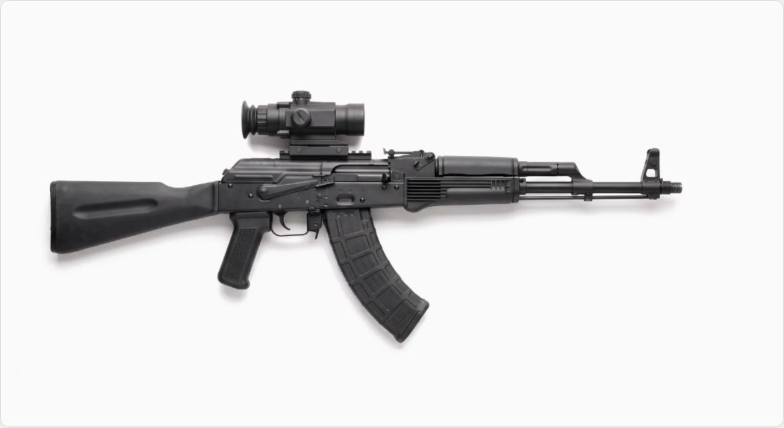Burris AR-332 3x32 Prism on a AK