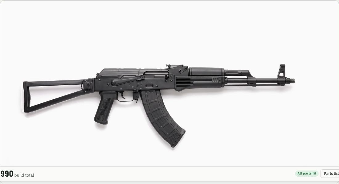 Midwest Industries Fixed Triangle Stock (Picatinny) on a AK
