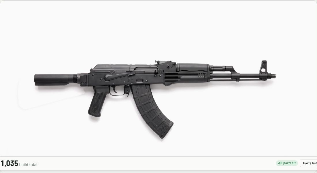 Midwest Industries Buffer Tube Adaptor on a AK