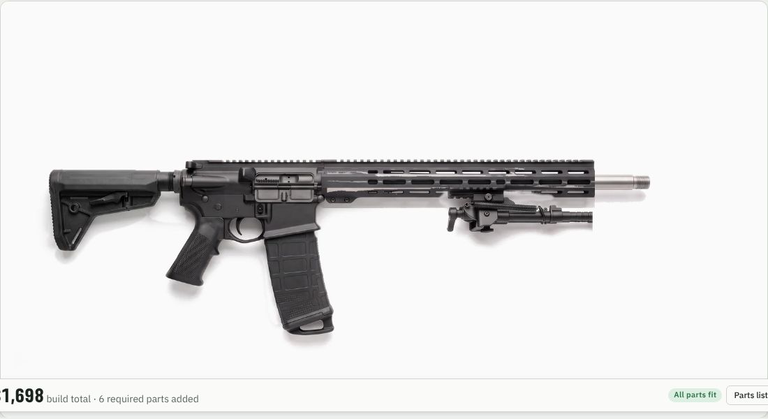 Atlas (B&T Industries) CAL BT65-LW17 Gen 2 Bipod on a AR-10
