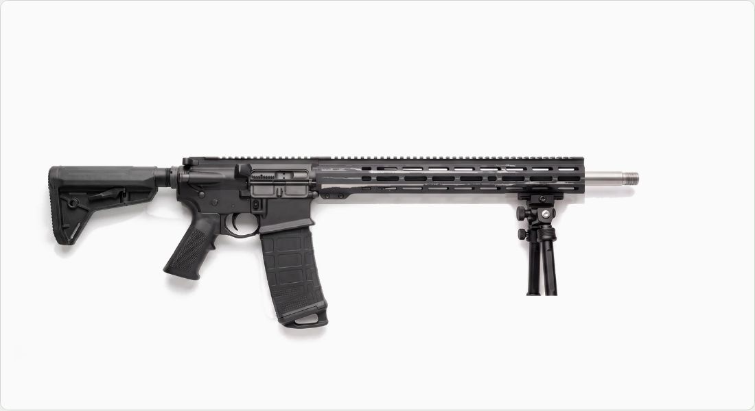 Atlas BT10 V8 Bipod on a AR-10