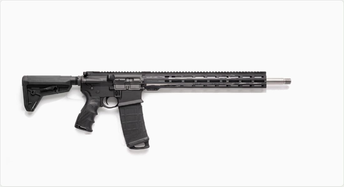 Hogue OverMolded Beavertail Grip (Finger Grooves) on a AR-10