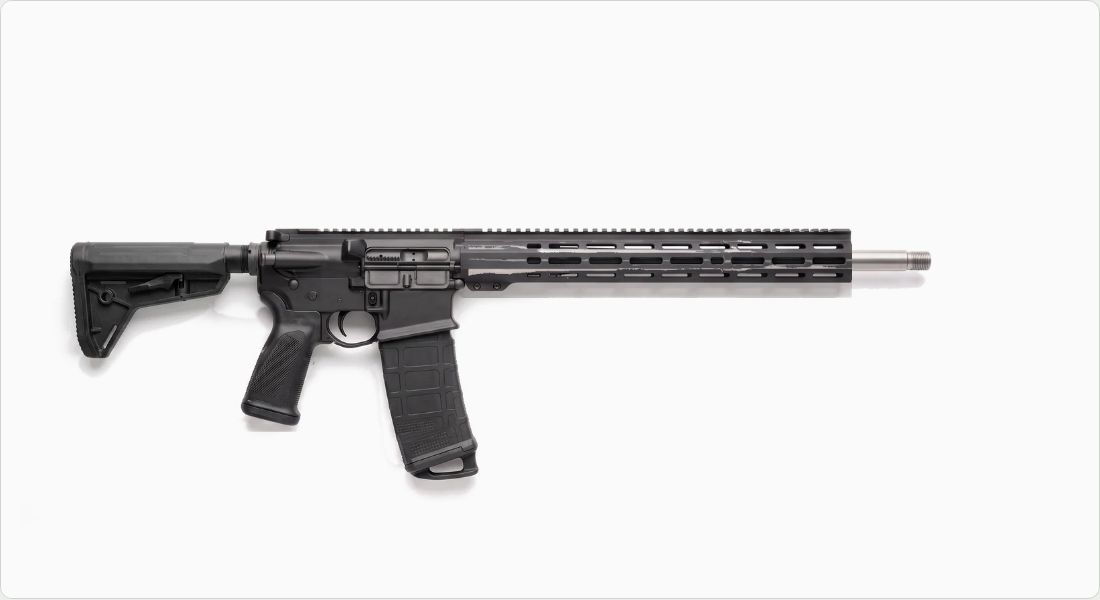 Strike Industries Overmolded Enhanced Pistol Grip 15 Degree on a AR-10