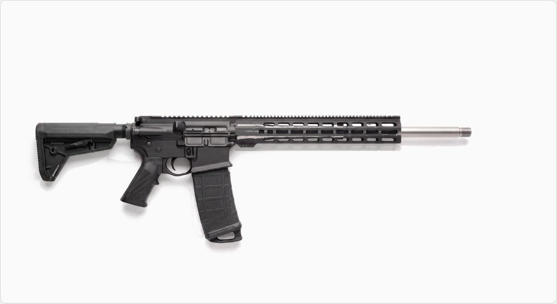 Aero Precision M5 ATLAS R-ONE M-LOK AR-308 Handguard, 12.7" on a AR-10