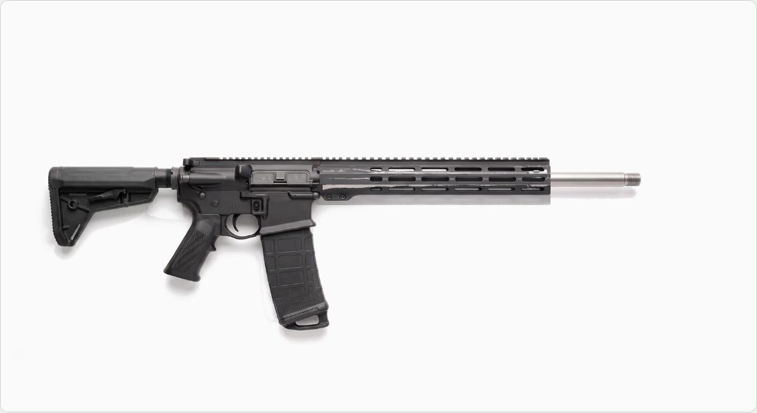 Presma AR-10 LR-308 Super Light M-LOK Handguard, DPMS Low Profile, 13" on a AR-10