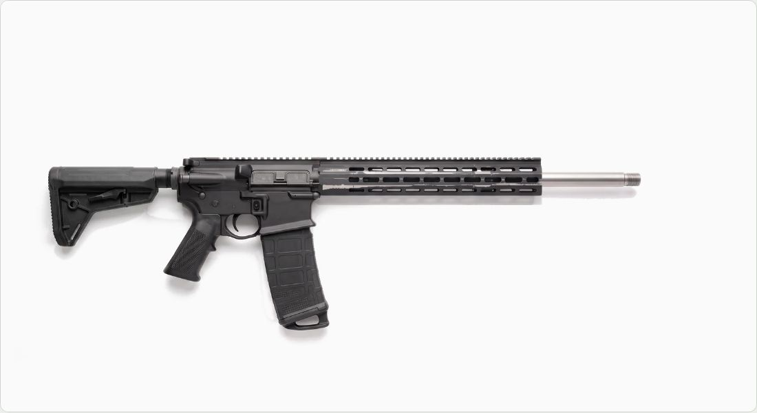 Samson Manufacturing AR-10 DPMS Evolution .308 KeyMod Handguard, 12.5" Rifle on a AR-10