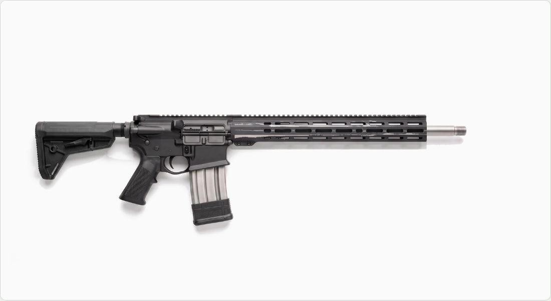 DURAMAG .308/6.8x51 Stainless Steel SR25/DPMS Magazine, 10 Round on a AR-10