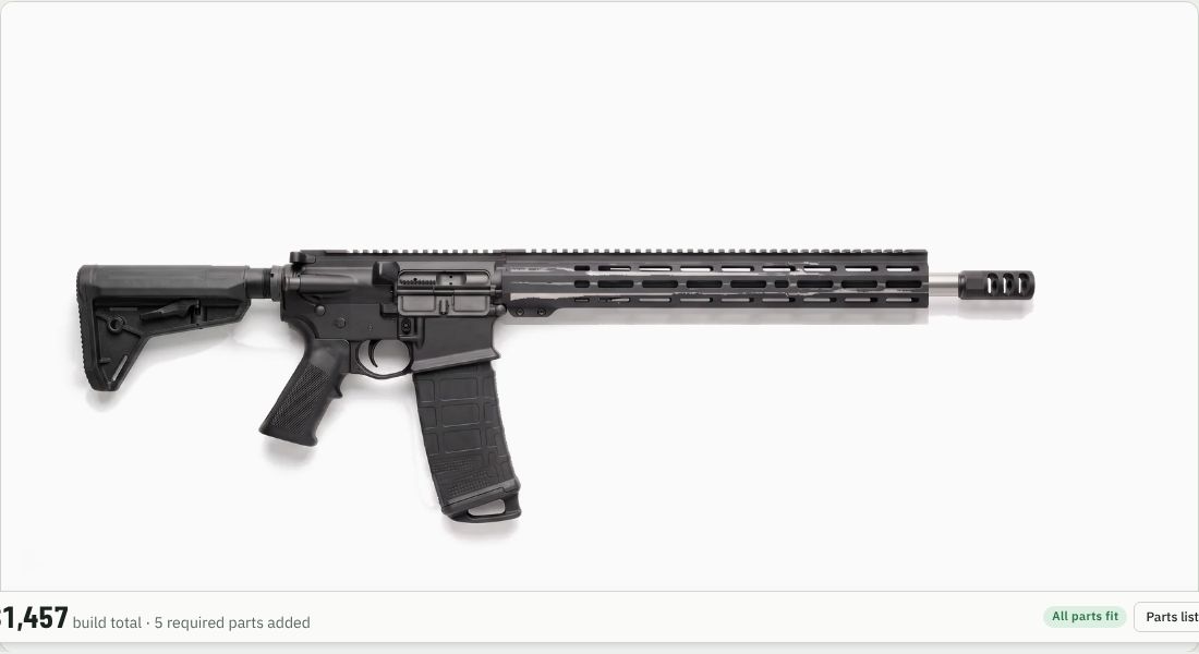 Precision Armament M11 Severe-Duty Muzzle Brake 7.62mm/.308 (5/8x24) on a AR-10