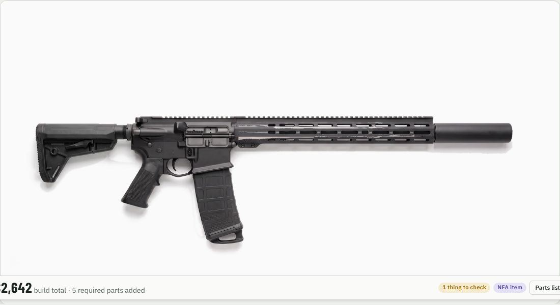 HUXWRX FLOW 762 Ti Suppressor on a AR-10