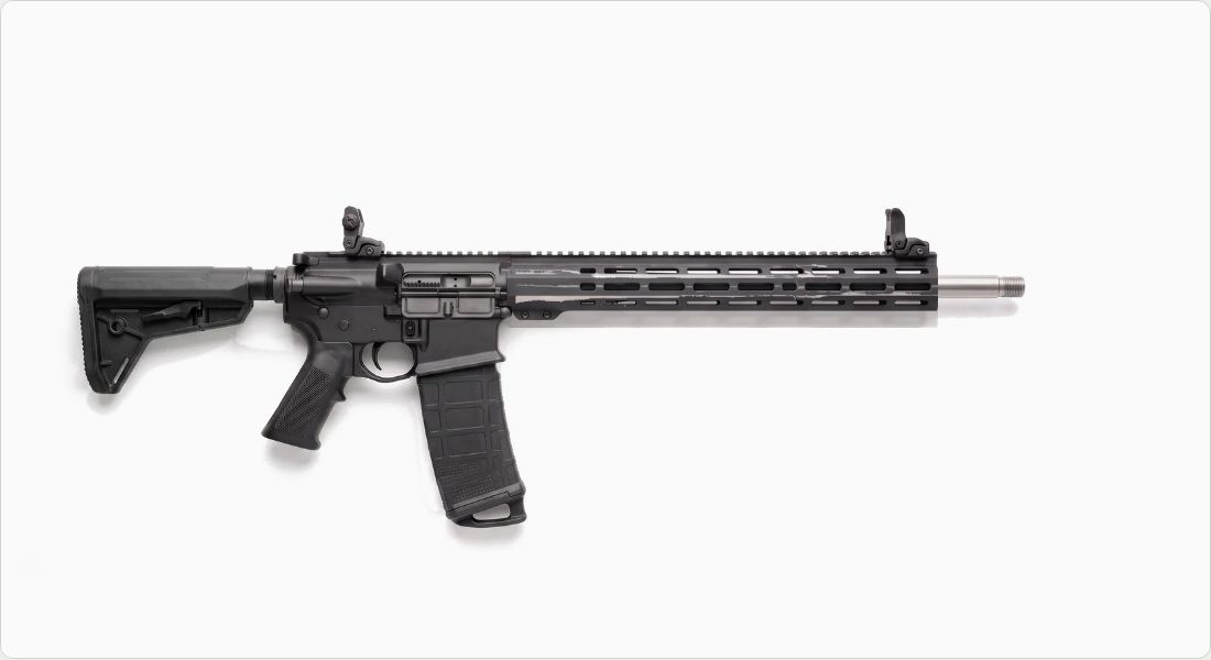 Magpul MBUS Gen 2 Flip-Up Sight Set on a AR-10