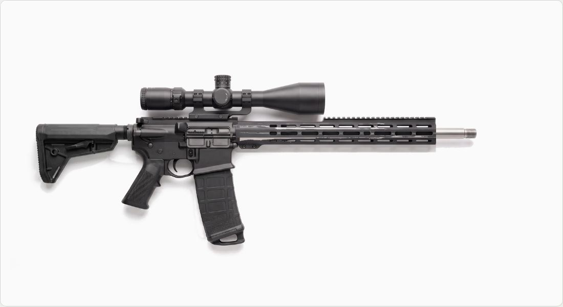 Vortex Viper PST Gen II 5-25x50 FFP on a AR-10
