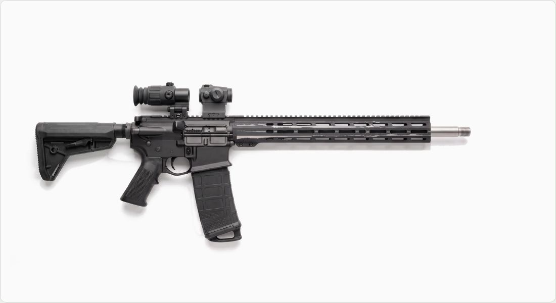 Aimpoint 3X-C Magnifier (FlipMount/TwistMount) on a AR-10