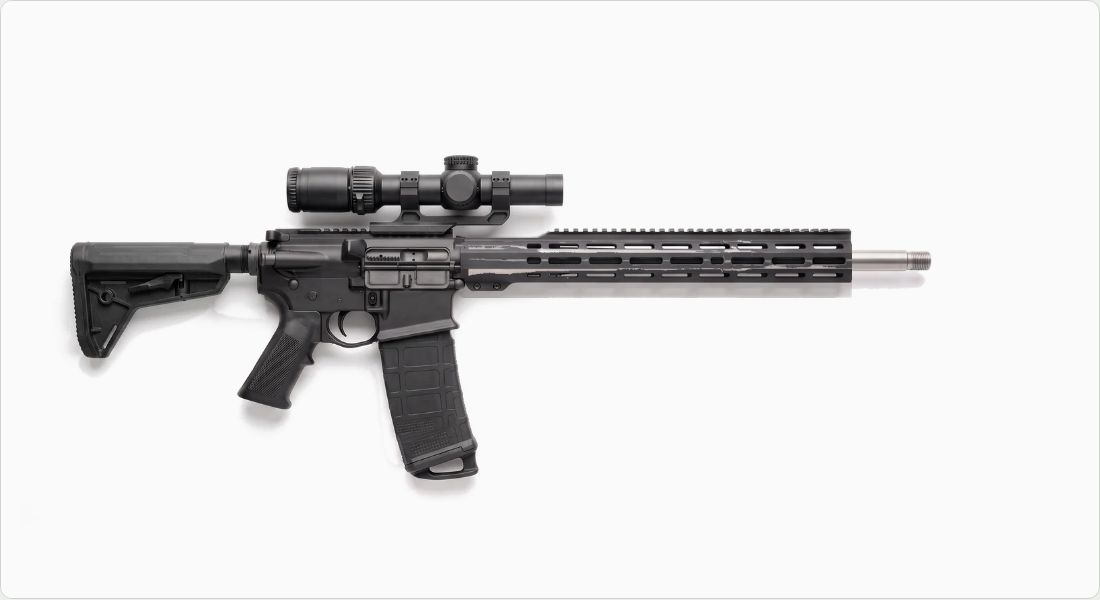 Vortex Strike Eagle 1-8x24 (AR-BDC3) on a AR-10