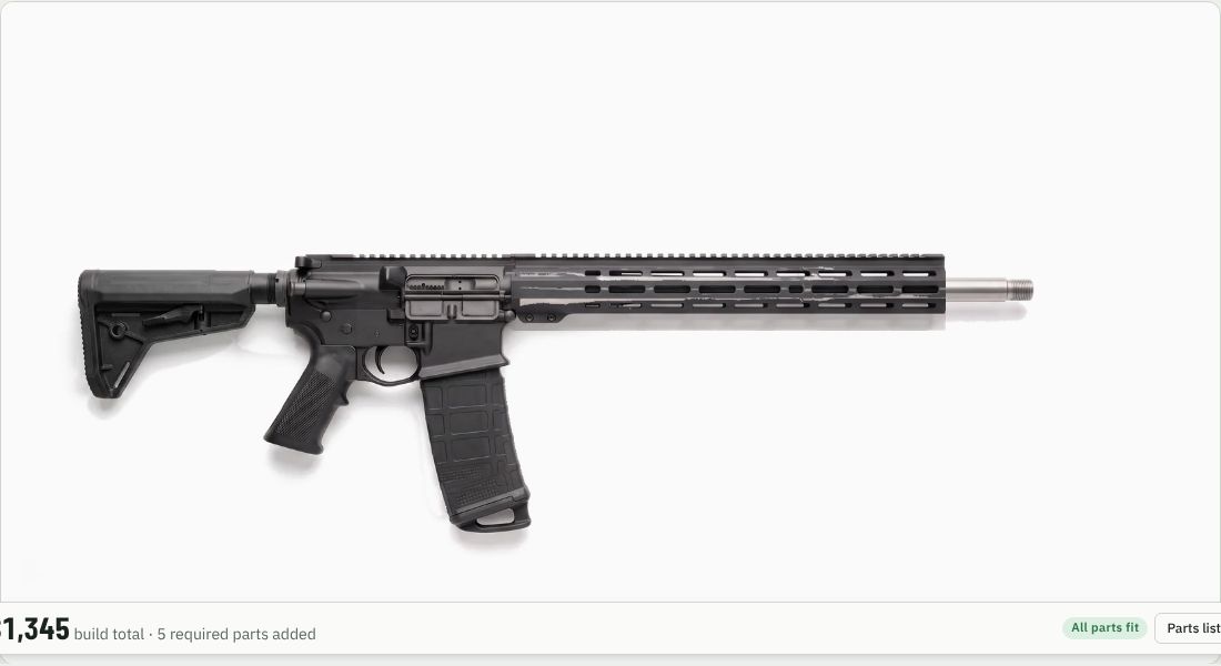 KAK Industry LR-308 (DPMS Style) Stripped Upper Receiver on a AR-10
