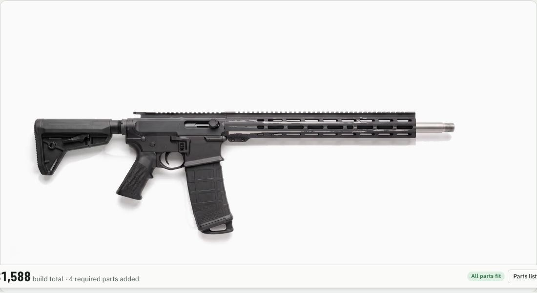 Moriarti Armaments AR-10 .308 Side Charging Stripped Billet Upper Receiver on a AR-10