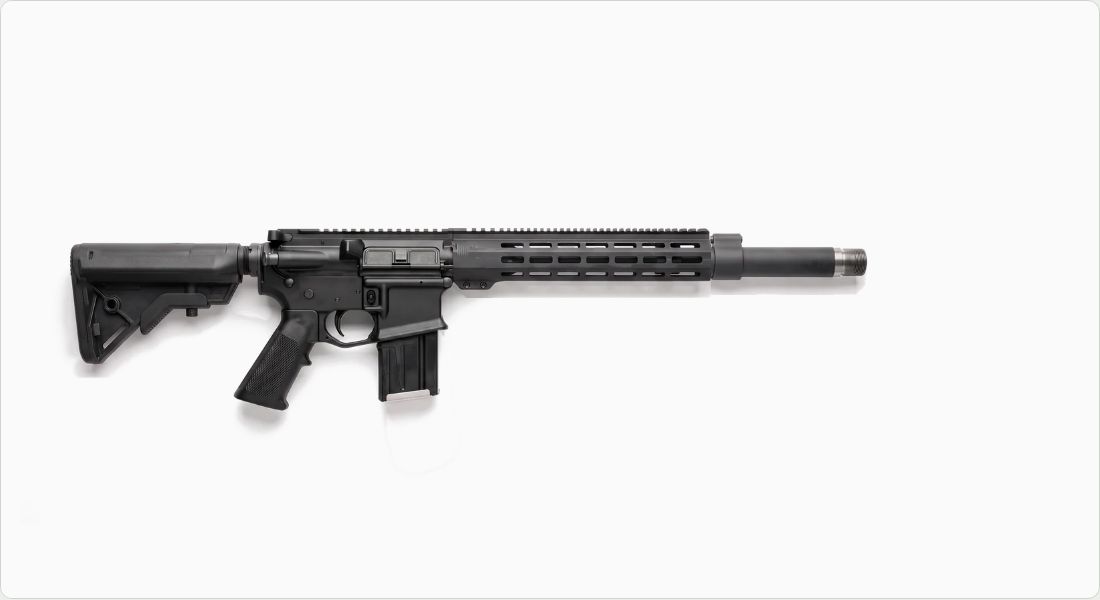 Faxon Firearms Duty Series 16" Gunner Big Bore .450 Bushmaster Barrel (15A45016C16NGQ) on a AR-15