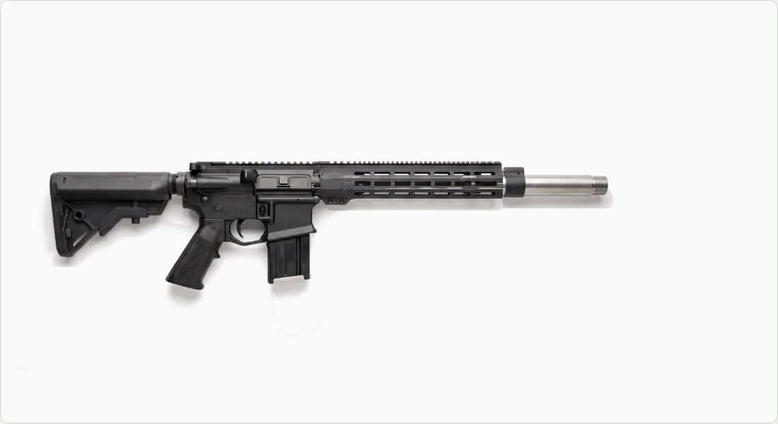 Satern Barrels 16" .450 Bushmaster Heavy Stainless Barrel, 1:20 on a AR-15