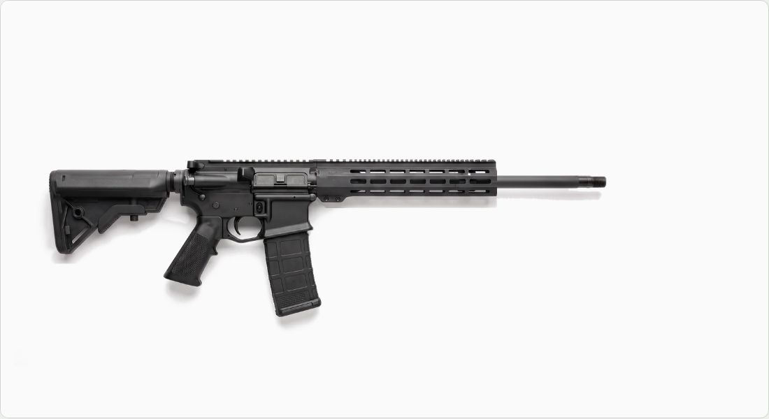 Faxon Firearms Duty Series 16" Pencil 5.56 NATO Mid-Length Barrel (15A58M16NPQ) on a AR-15