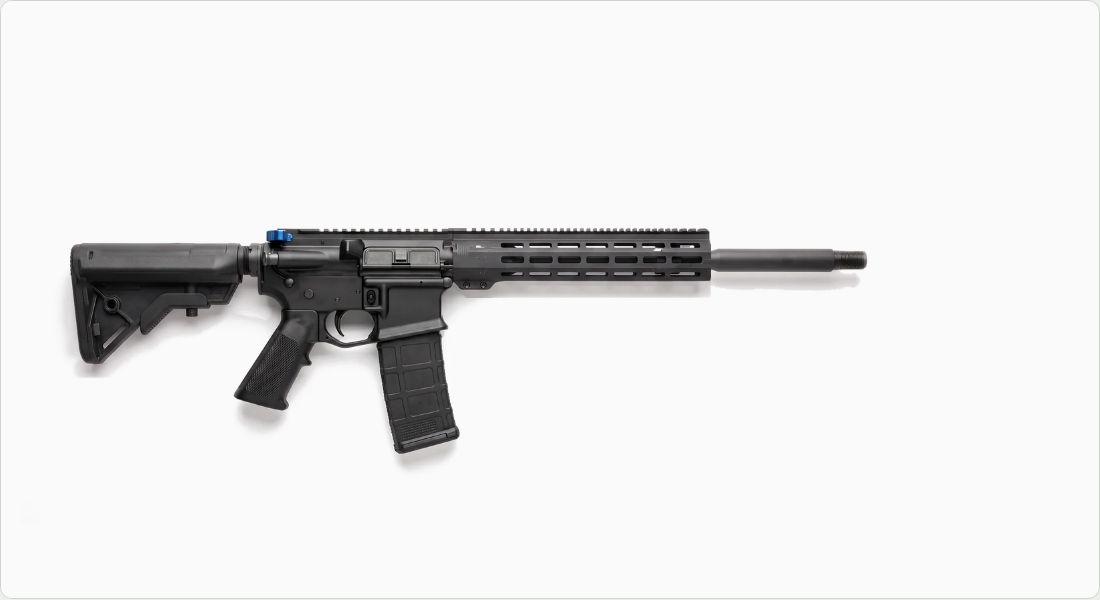 Breek Arms Sledgehammer Ambi Charging Handle (Mod2) on a AR-15