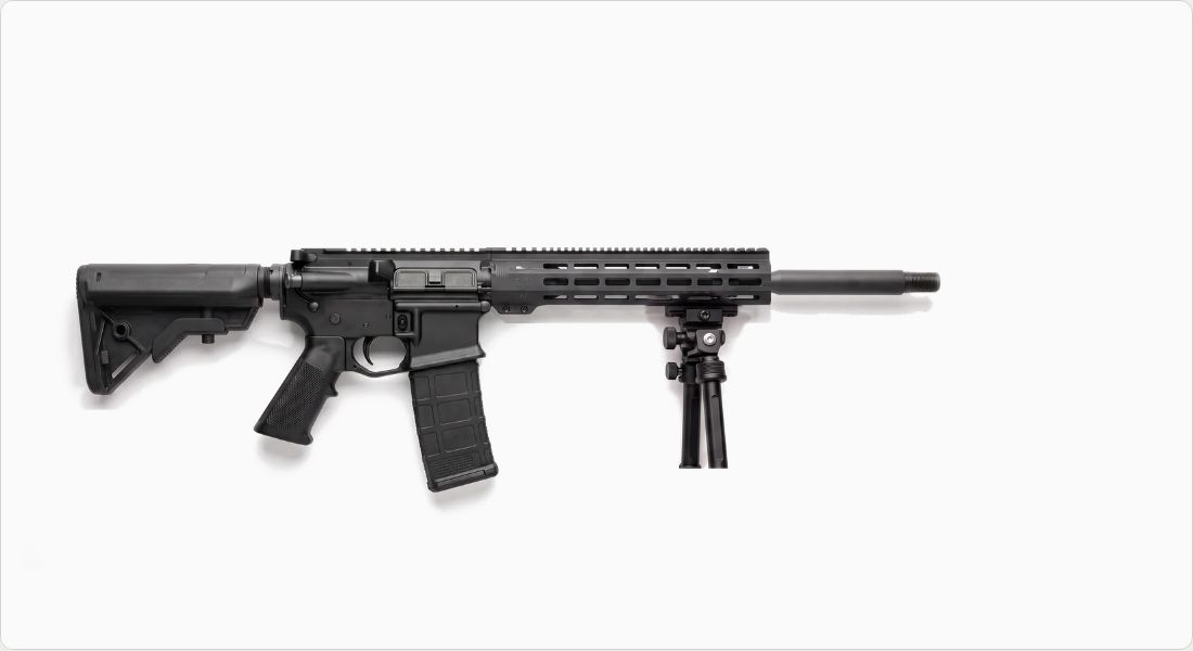 Atlas BT10 V8 Bipod on a AR-15