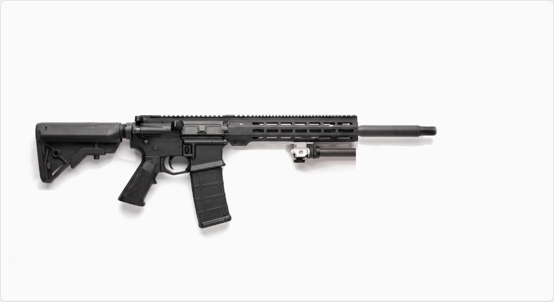 MDT BackCountry Bipod (Picatinny) on a AR-15