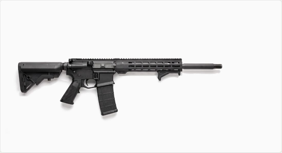 Arisaka Defense Hand Stop (M-LOK) on a AR-15