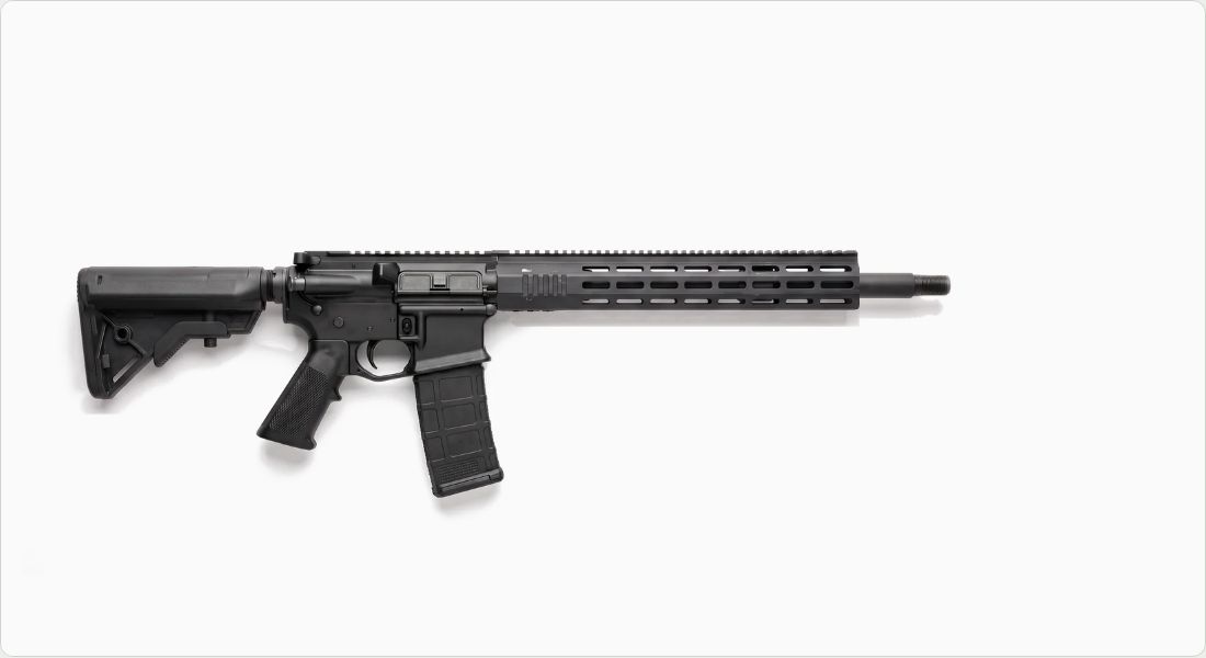 UTG PRO (Leapers) PRO M-LOK AR15 13" Super Slim Free Float Handguard (MTU006SSM) on a AR-15