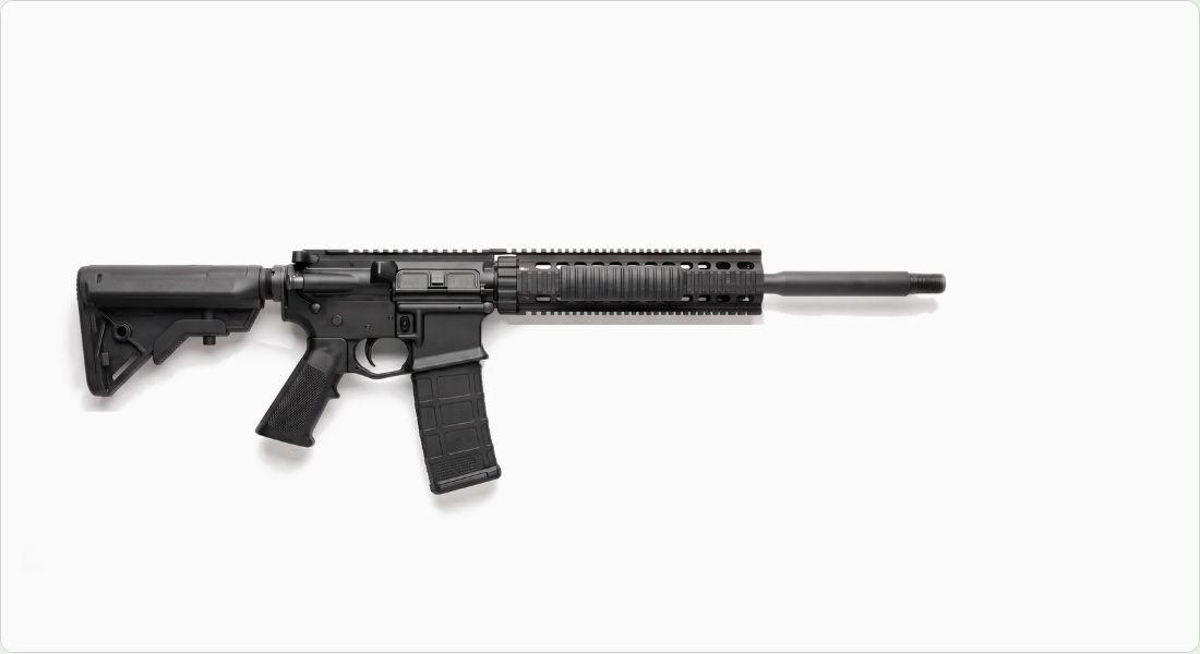 Daniel Defense RIS II MK18 9.5" Quad Rail on a AR-15