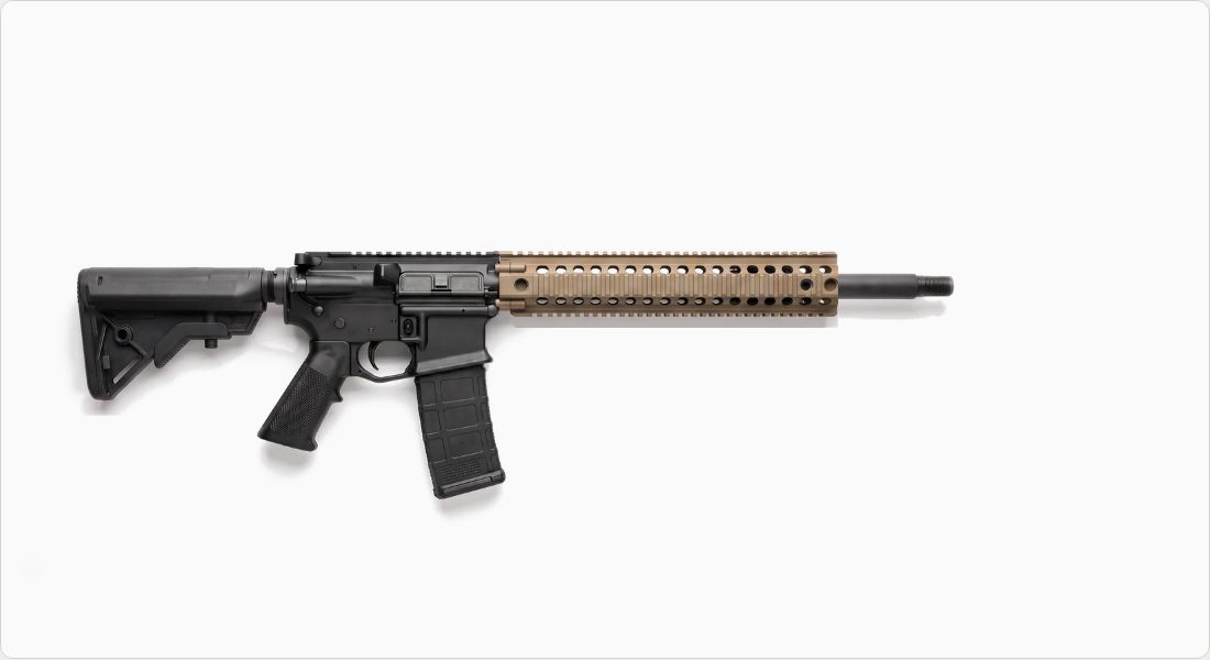 Bravo Company Manufacturing QRF-12 Quad Rail Free Float Handguard on a AR-15