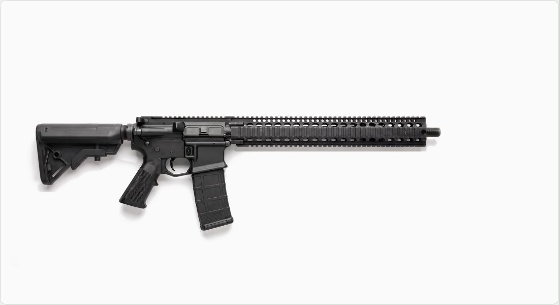 Spikes Tactical CRR Free Float Quad Rail 15" on a AR-15