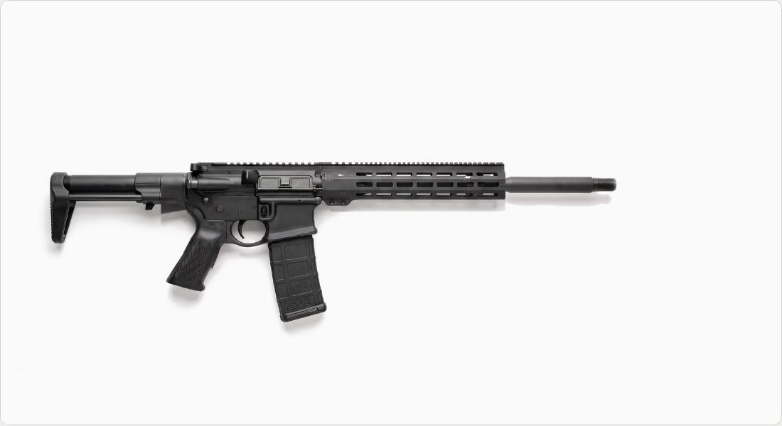 KE Arms KP-15 Polymer Stripped Lower Receiver on a AR-15