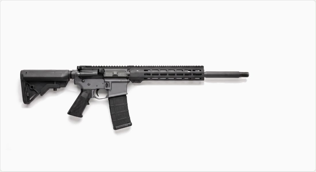 Brownells BRN-16A1 M16A1 Stripped Lower Receiver on a AR-15