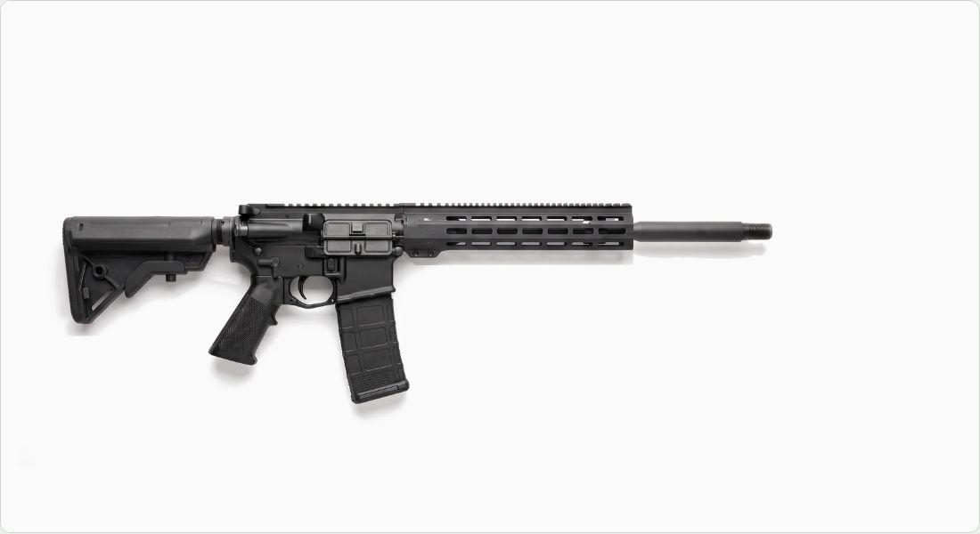 American Defense Manufacturing UIC Ambidextrous Stripped Lower Receiver on a AR-15