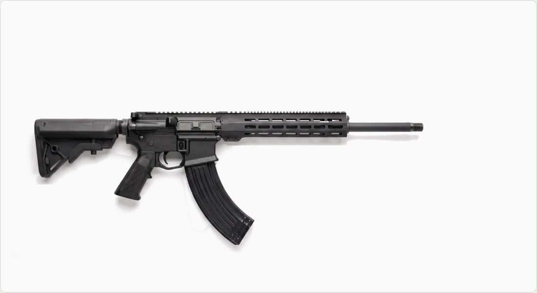 ASC 7.62x39 AR-15 30-Round Stainless Magazine on a AR-15