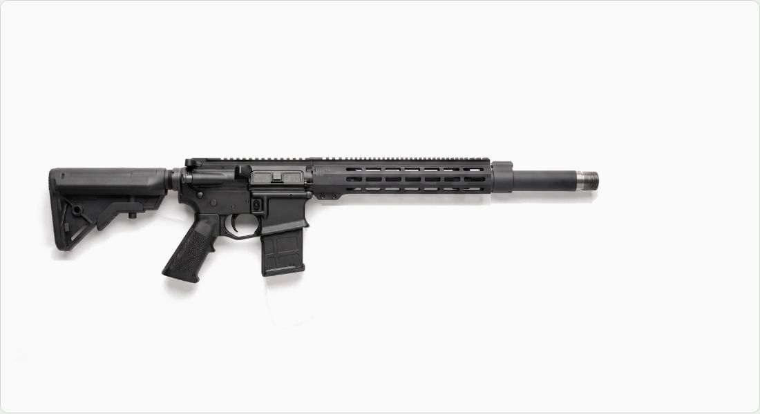 American Tactical .450 Bushmaster 5-Round Magazine (ATIM450BM5) on a AR-15