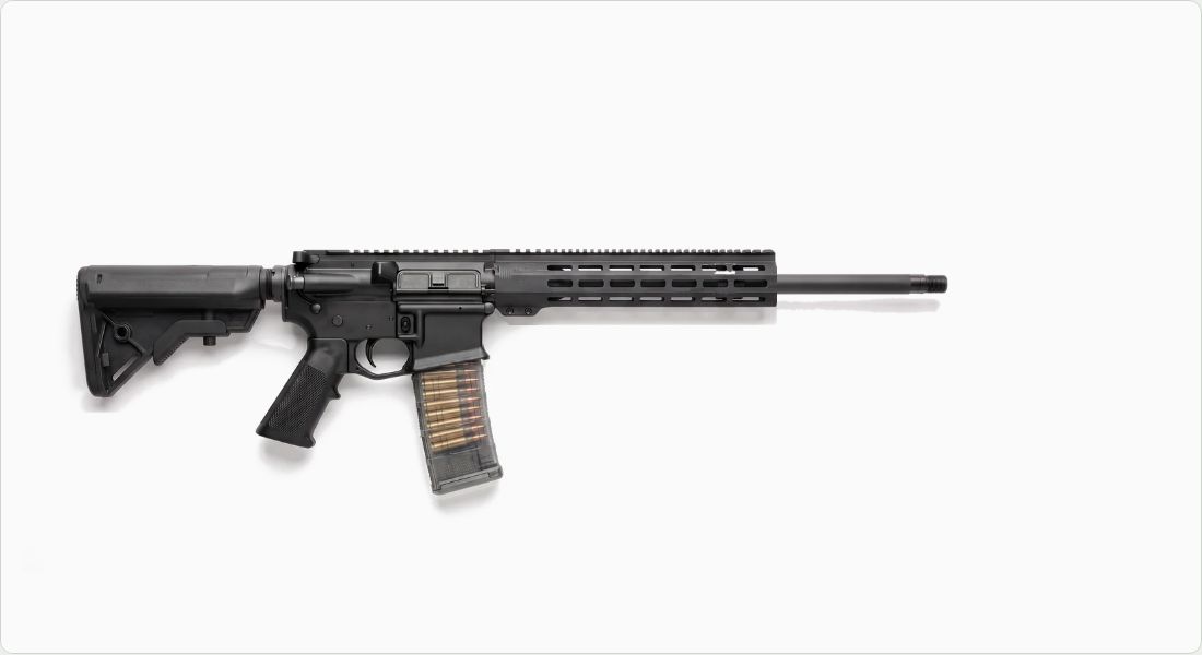 Lancer L5AWM 300 BLK 30-Round on a AR-15