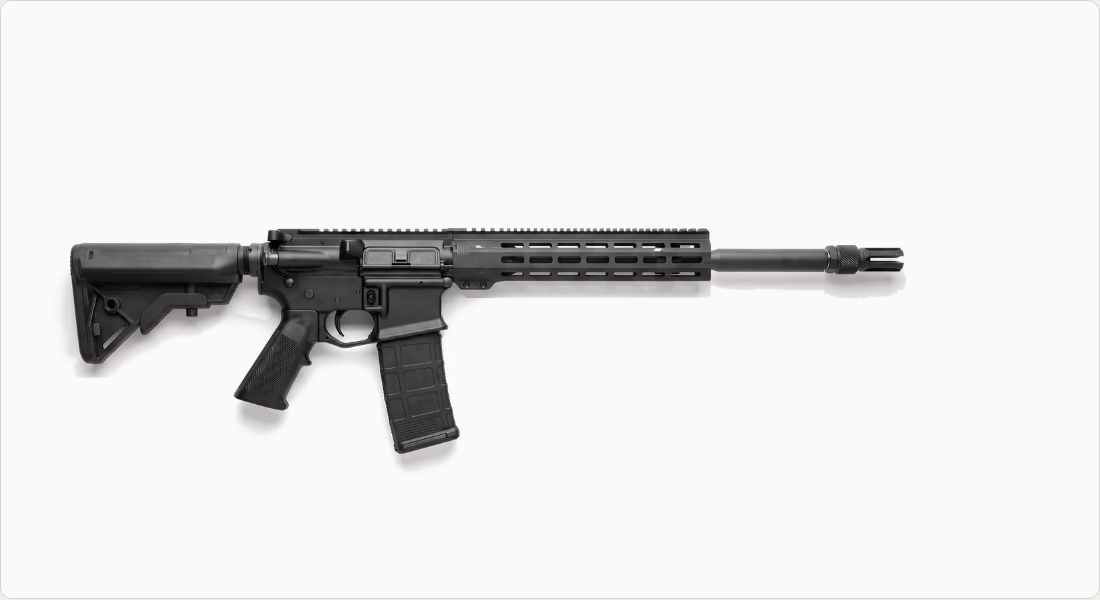 HUXWRX Flash Hider QD 556 on a AR-15
