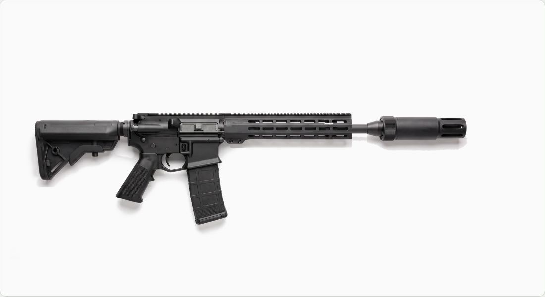 SilencerCo ASR Flash Hider .30 Cal 5/8x24 (AC590) on a AR-15