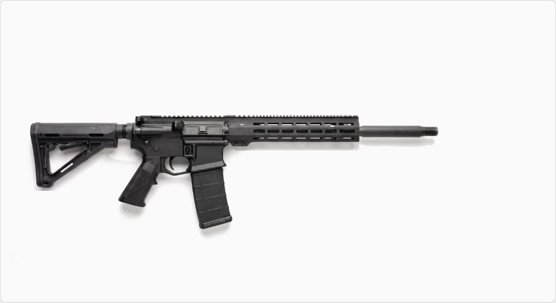Mission First Tactical Battlelink Minimalist Stock on a AR-15